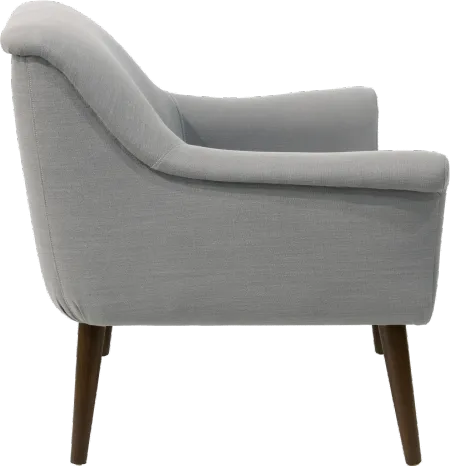 Charlotte Linen Gray Accent Chair - Skyline Furniture