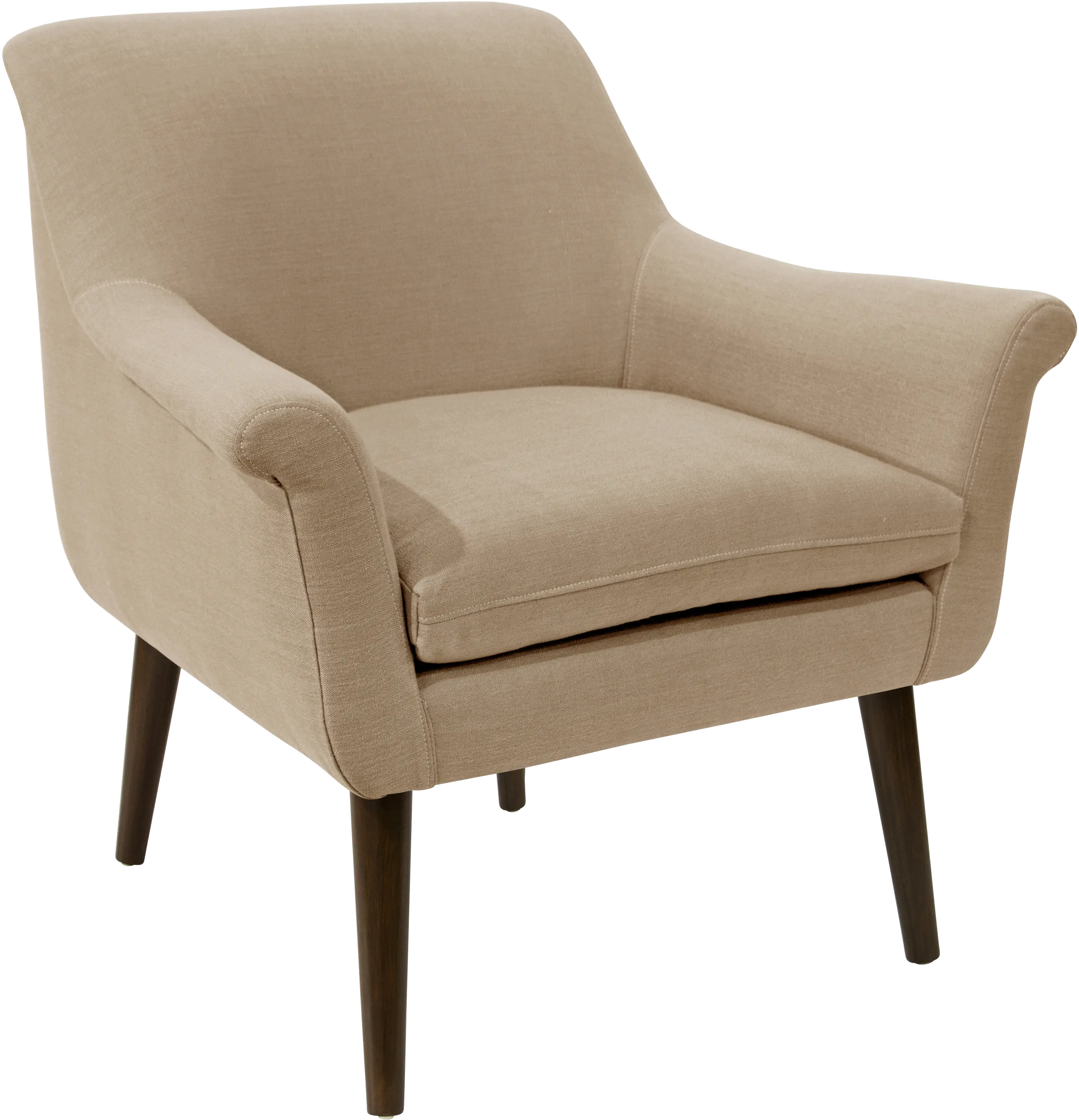 Charlotte Linen Sandstone Accent Chair - Skyline Furniture