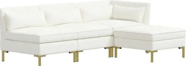 Jackson Milano Snow White 4 Piece Sectional - Skyline Furniture