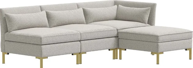 Jackson Milano Elephant Gray 4 Piece Sectional - Skyline Furniture