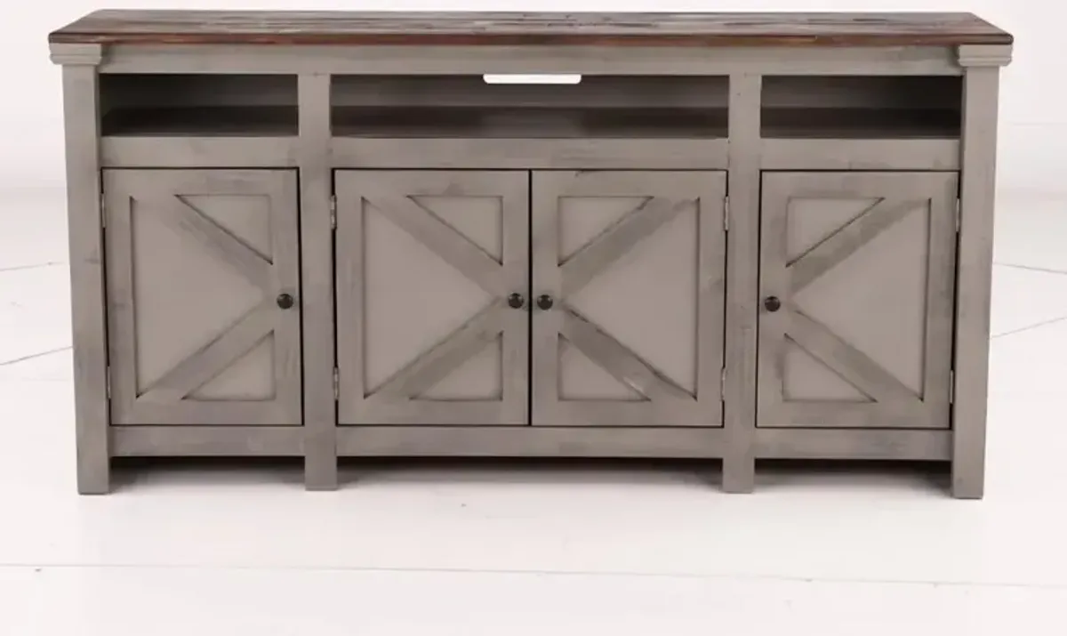 Oregon 72" Gray TV Stand