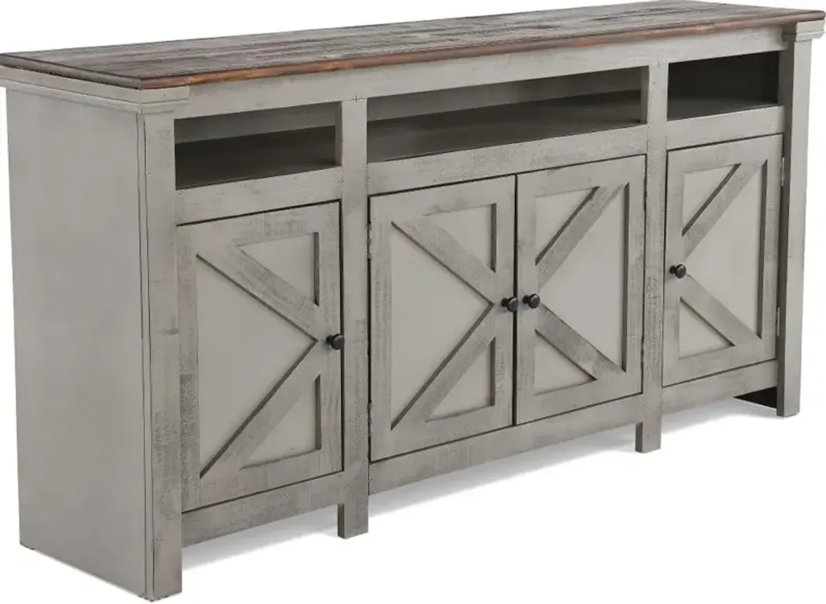 Oregon 72" Gray TV Stand