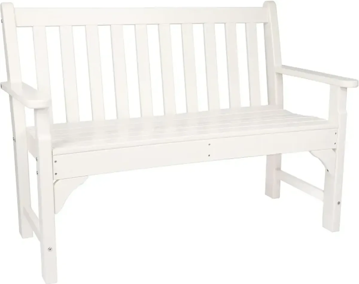 Atlantic Ivory Patio Bench