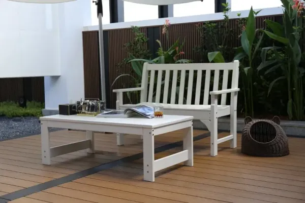 Atlantic White Patio Coffee Table