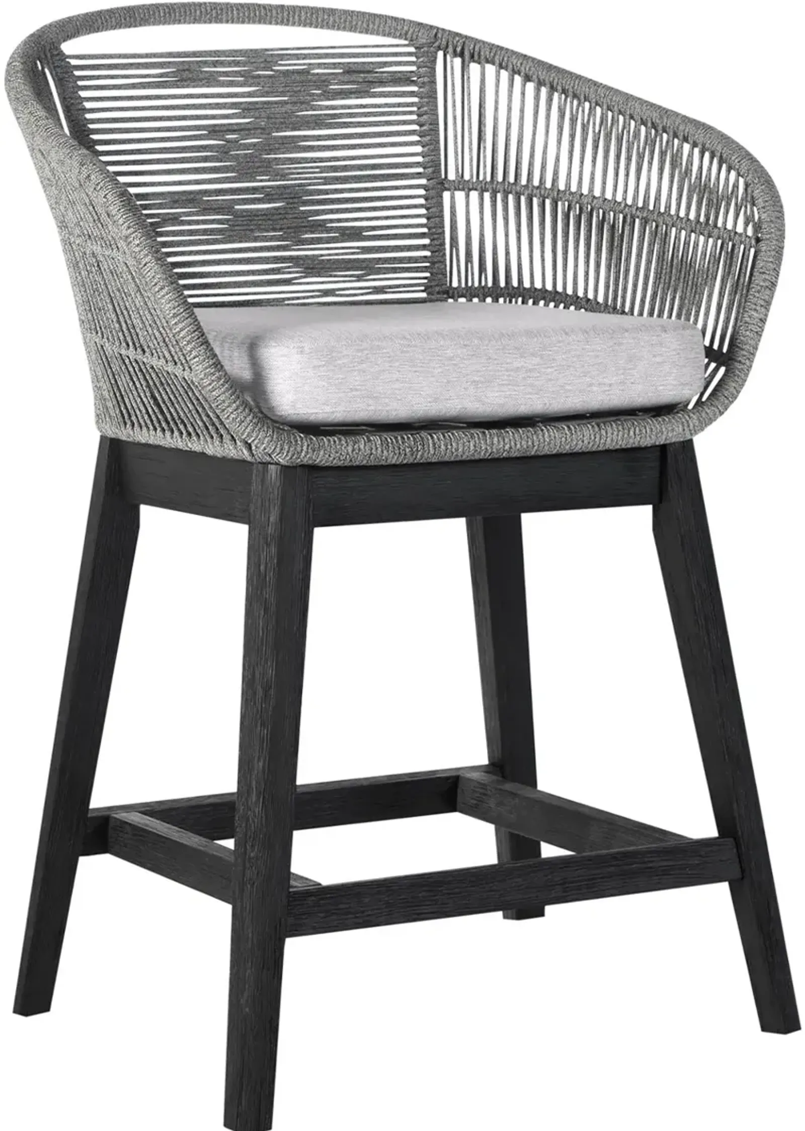 Tutti Frutti Black Counter Height Outdoor Stool