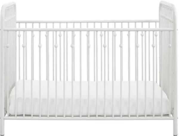 Monarch Hill Ivy Off White Metal Baby Crib