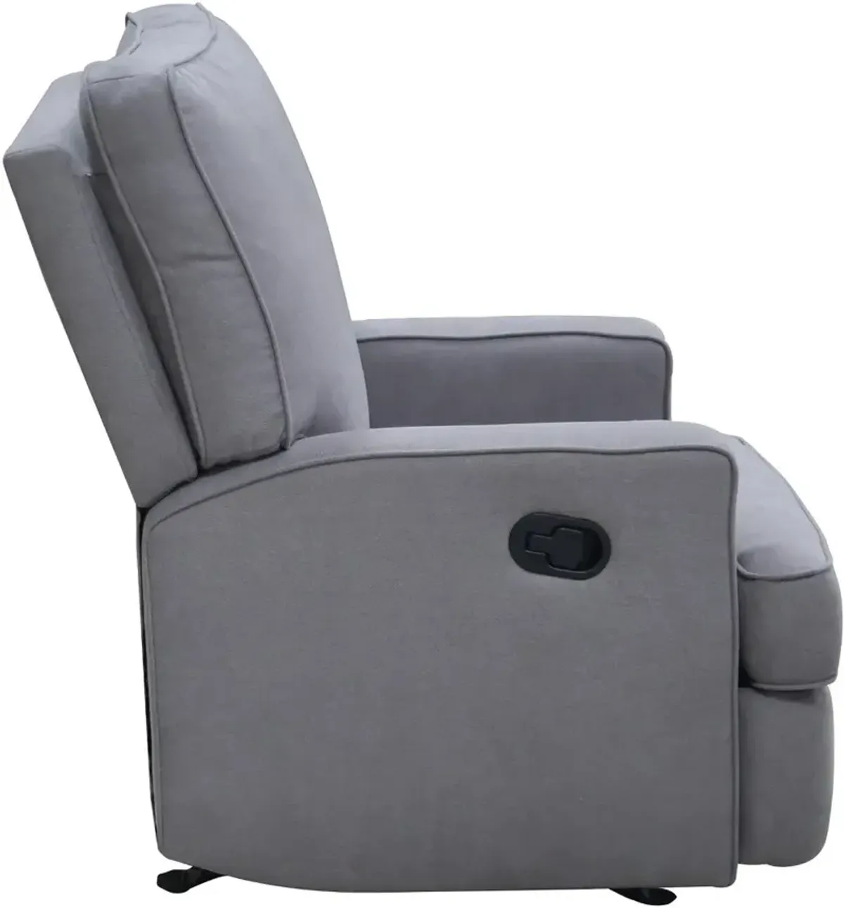 Shella Gray Nursery Rocker Recliner