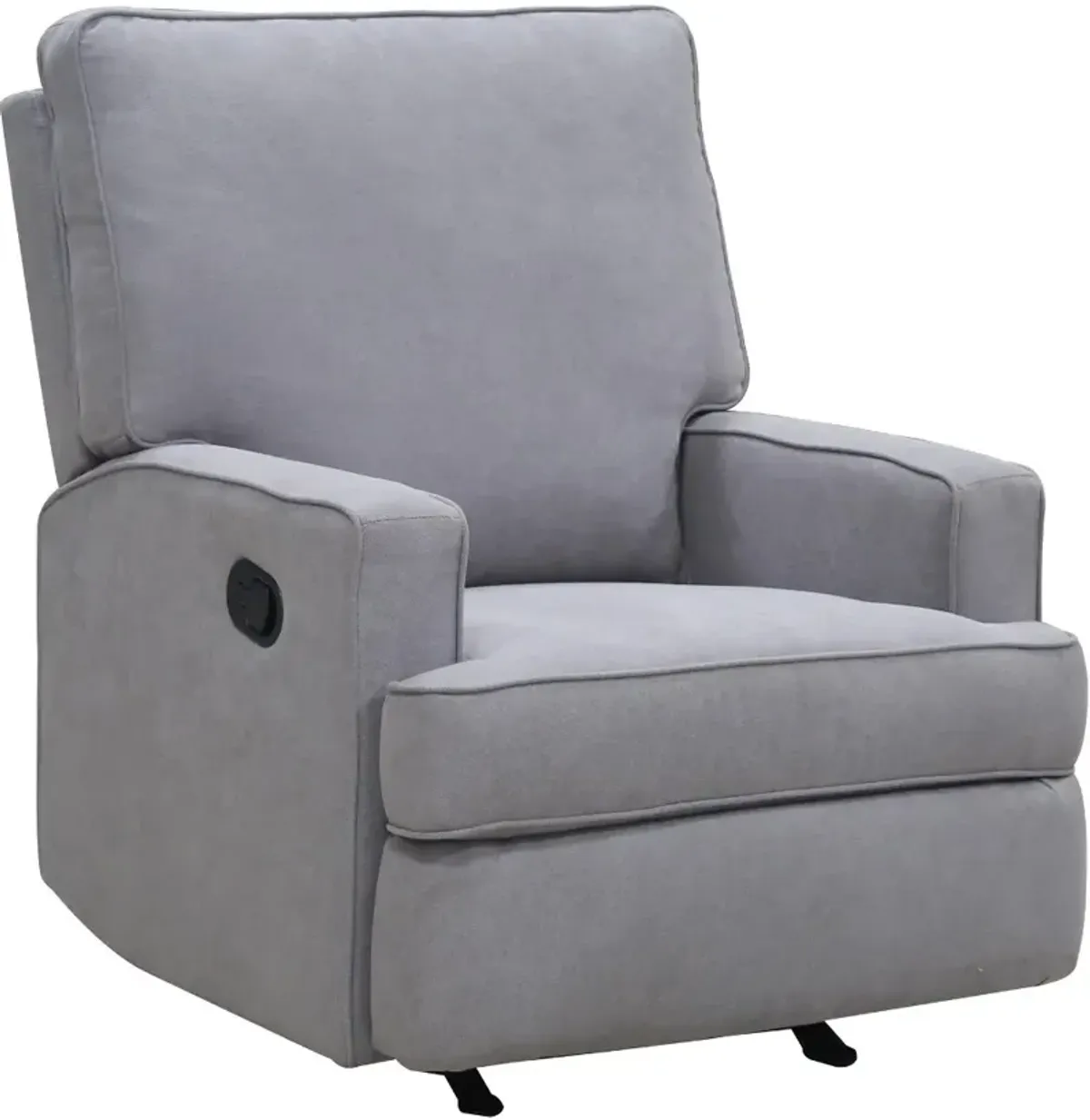 Shella Gray Nursery Rocker Recliner