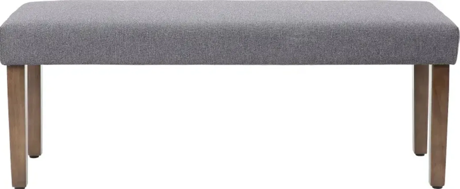 Boss Gray Linen Bench