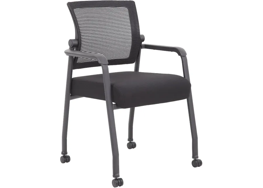 Boss Black Mesh Guest Chair