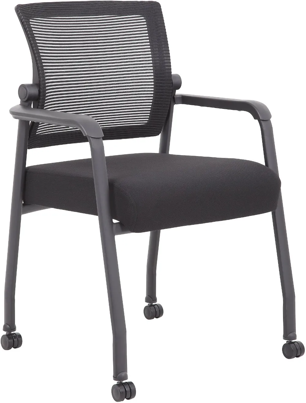 Boss Black Mesh Guest Chair