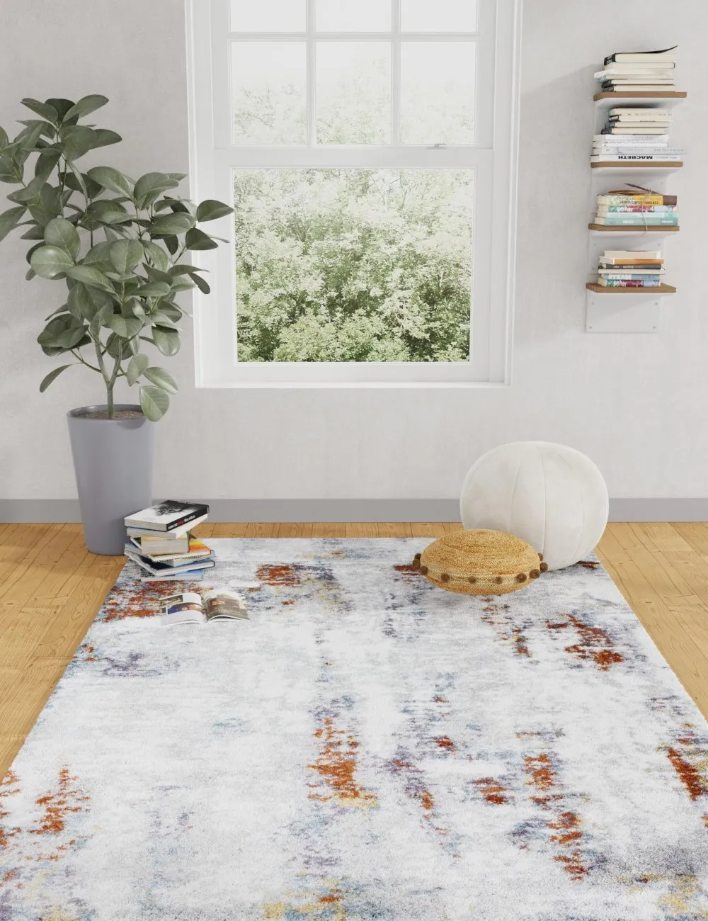 Finnian Multi-Colored 4 x 6 Area Rug