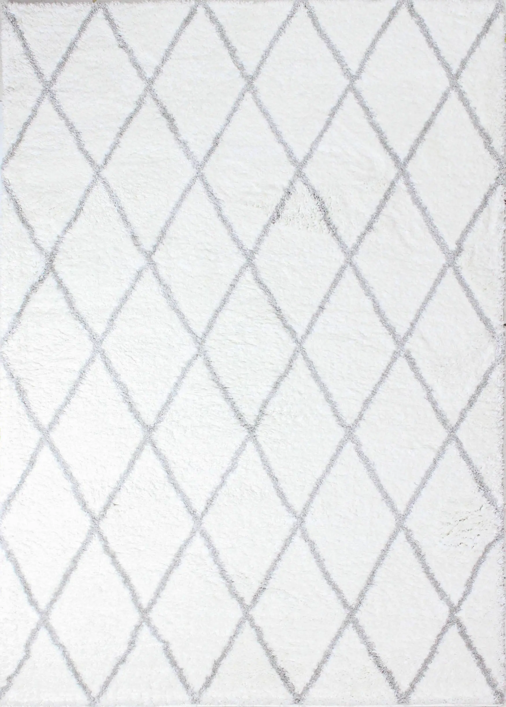 Faris White and Gray 4 x 6 Area Rug