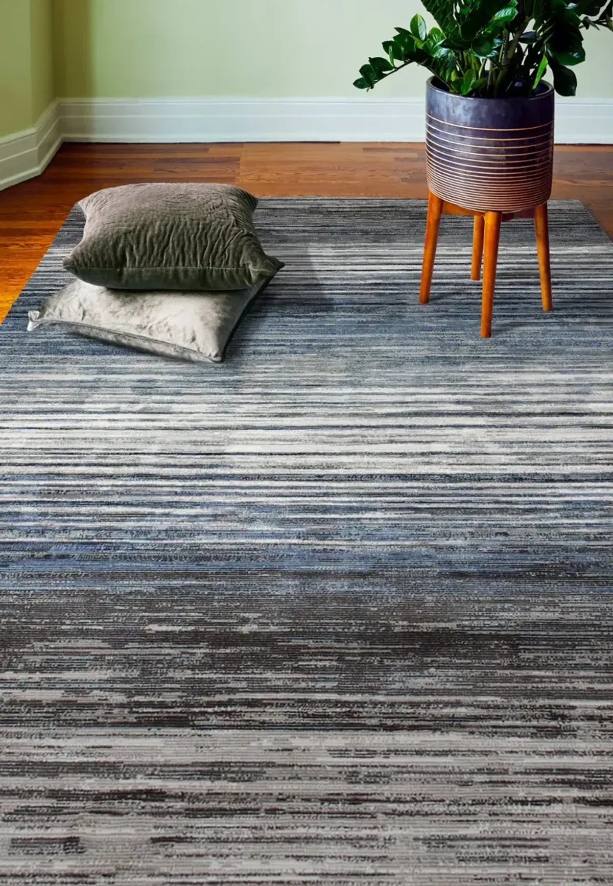 Legacy Blue and Gray 4 x 6 Area Rug