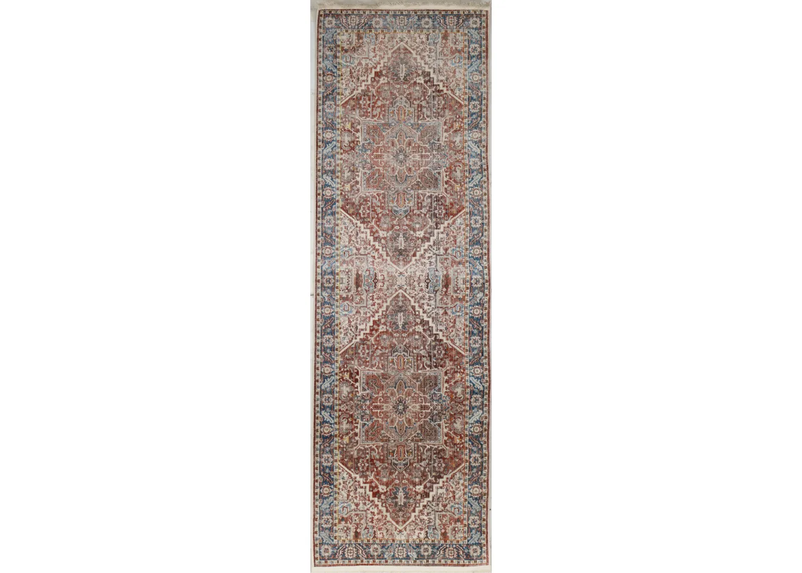 Gatlin Bohemian Rust 8 Foot Runner Rug