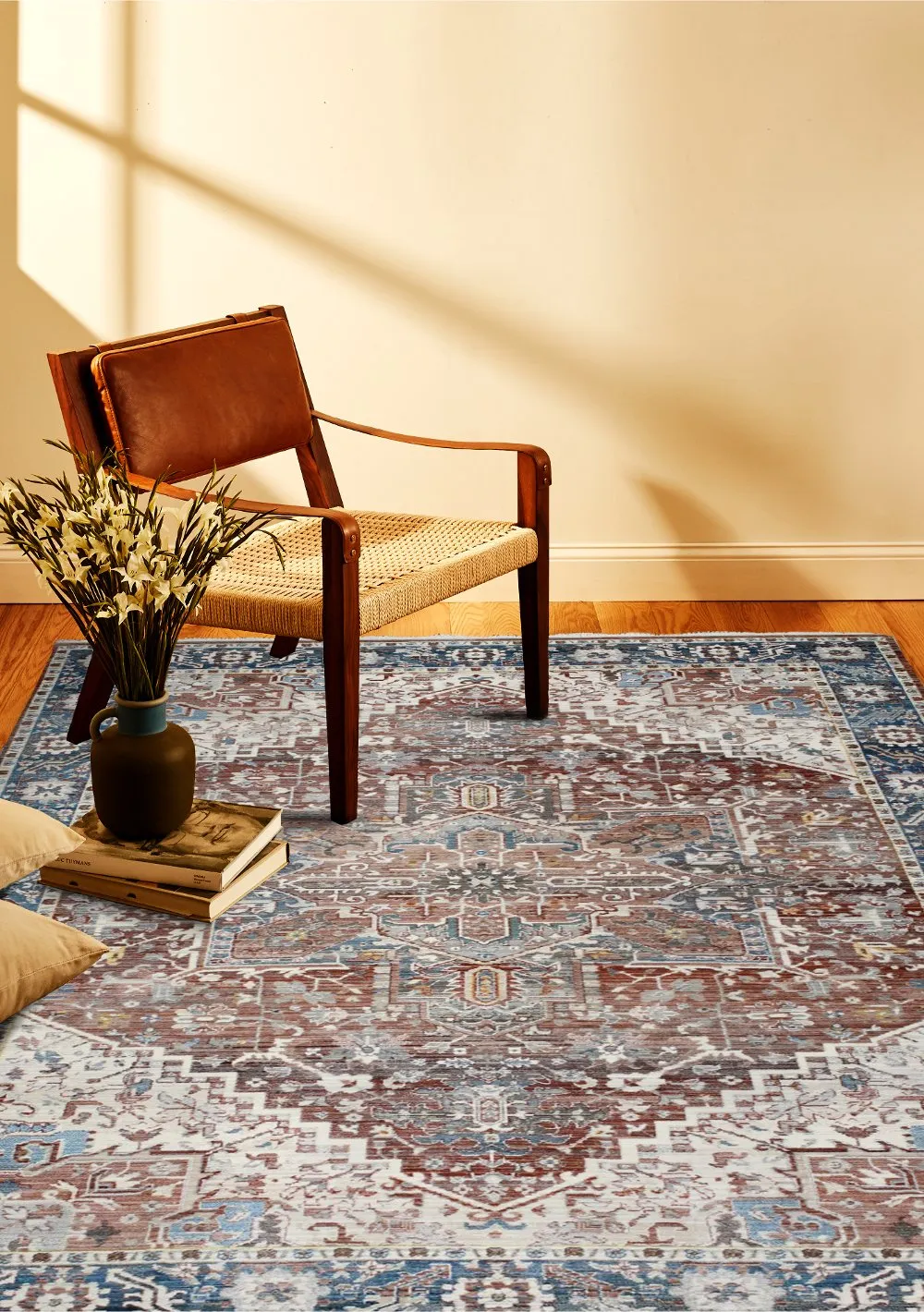 Gatlin Bohemian Rust 4 x 6 Area Rug