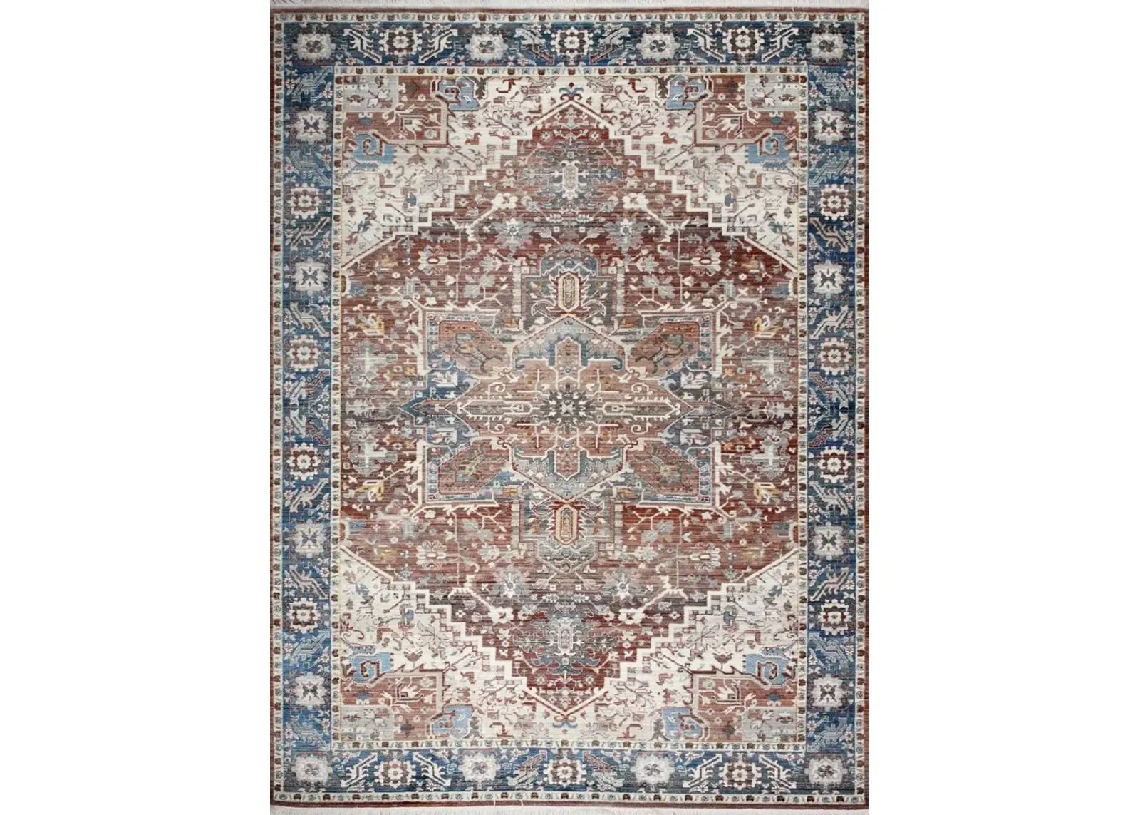 Gatlin Bohemian Rust 4 x 6 Area Rug