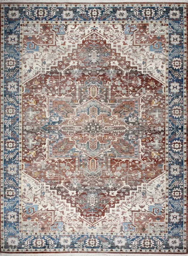 Gatlin Bohemian Rust 4 x 6 Area Rug