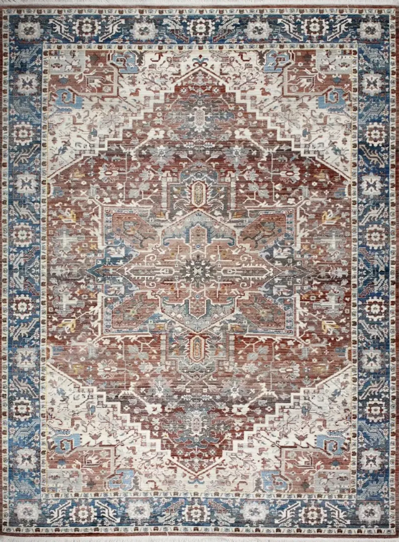 Gatlin Bohemian Rust 8 x 10 Area Rug