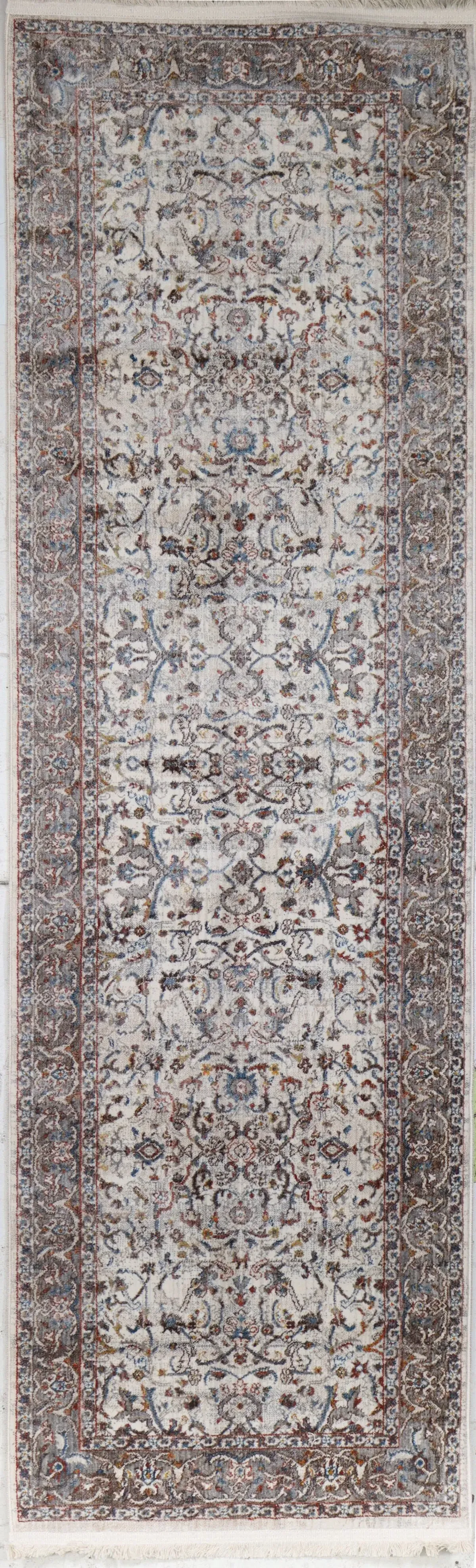 Gavriel Ivory Floral 8 Foot Runner Rug