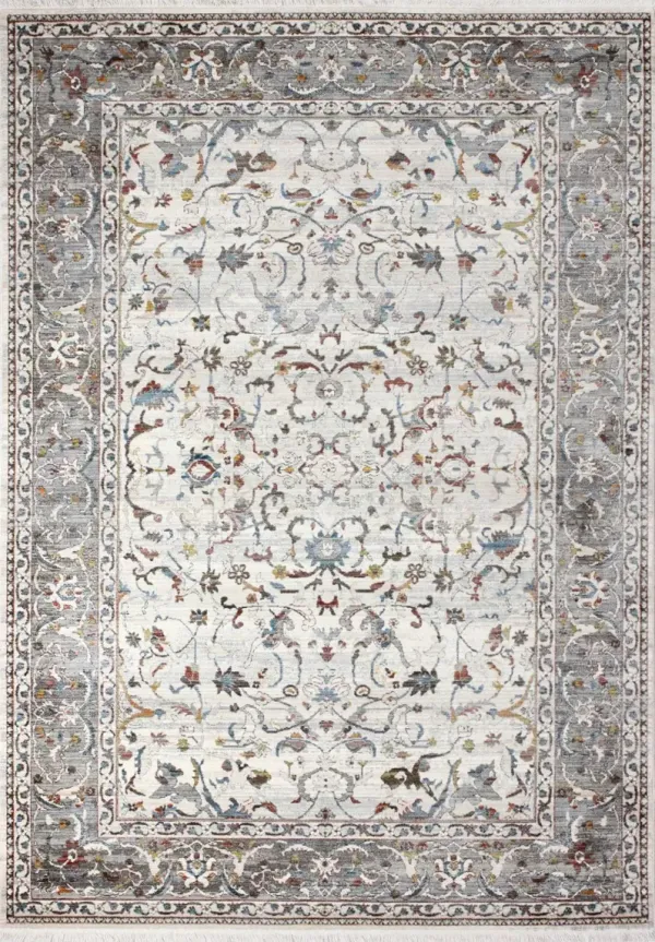 Gavriel Ivory Floral 9 x 12 Area Rug