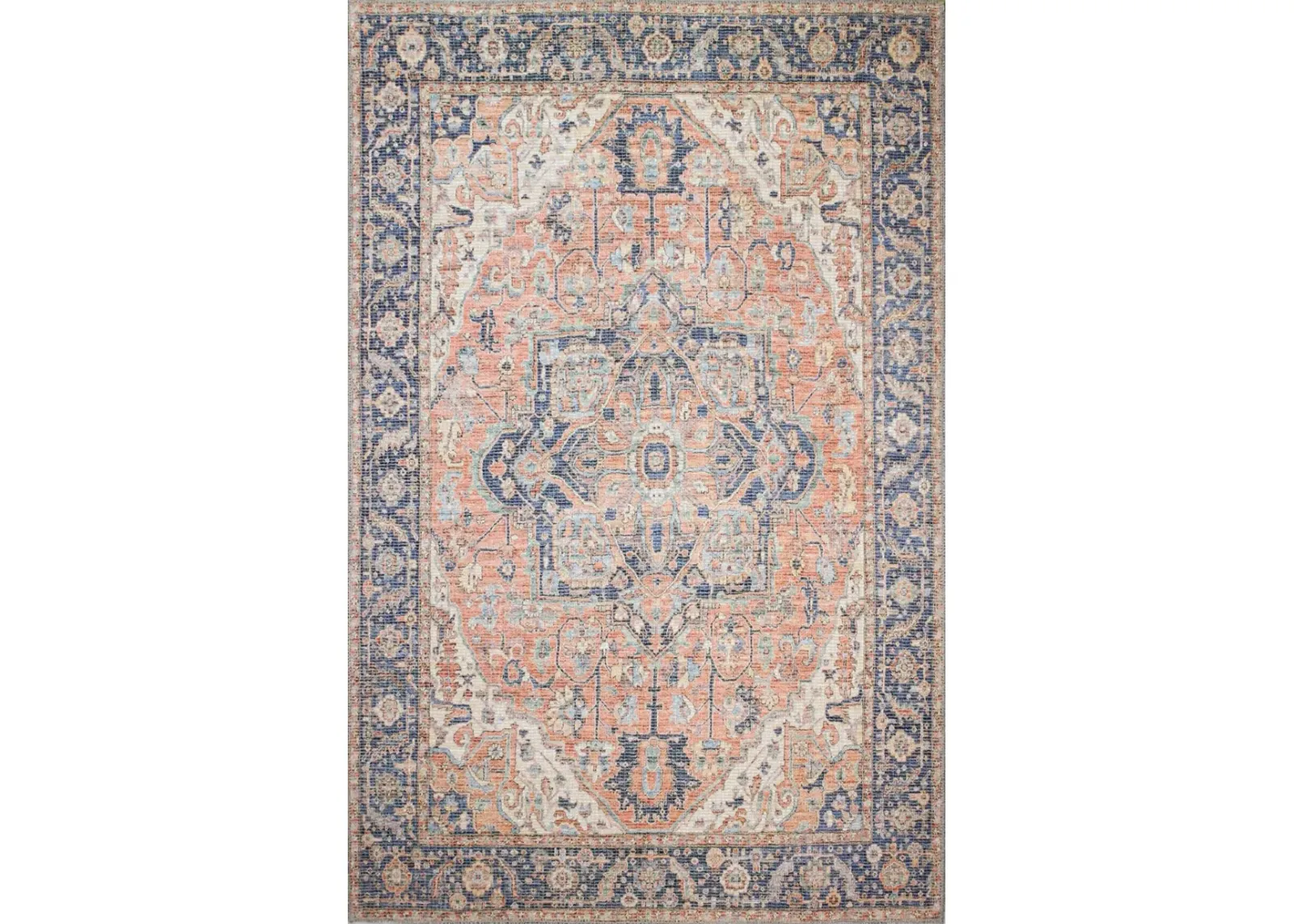 Zenainda Distressed Rust 5 x 8 Area Rug