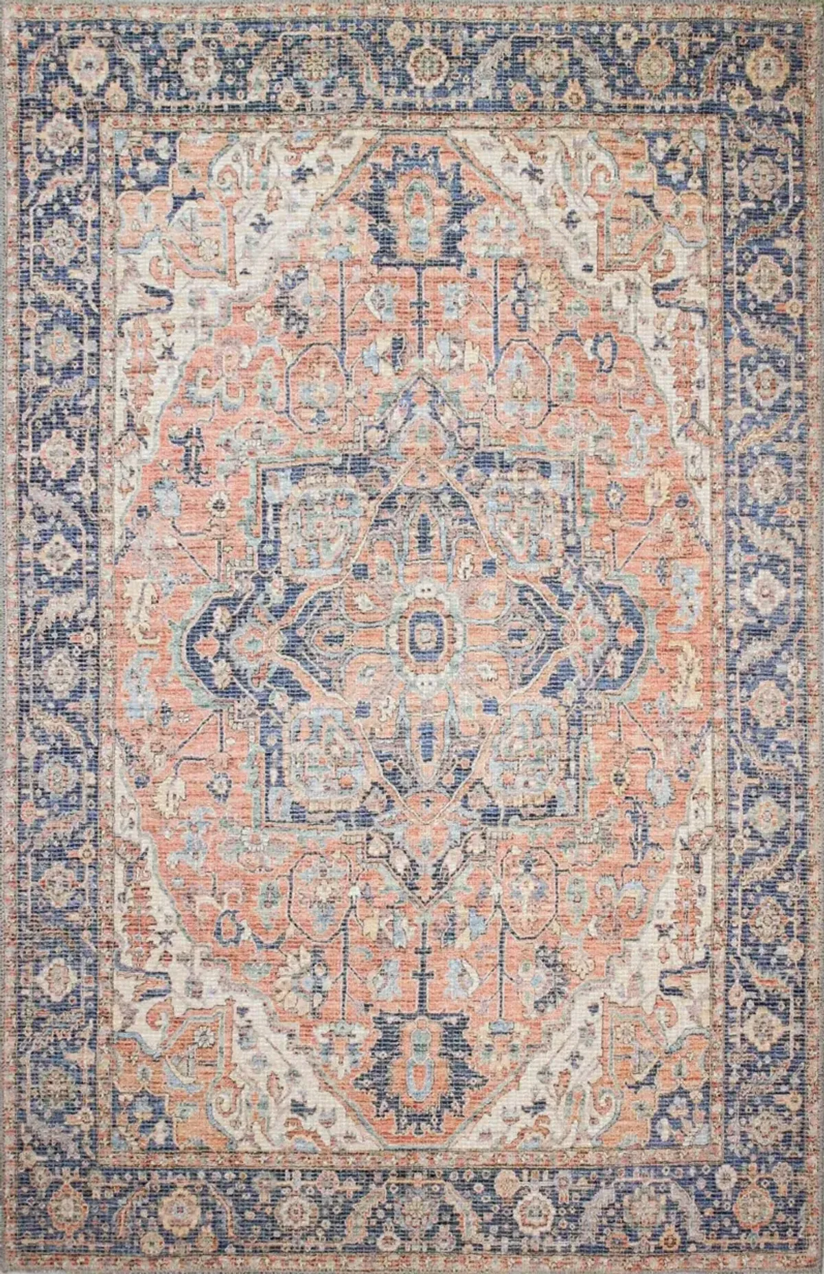 Zenainda Distressed Rust 5 x 8 Area Rug