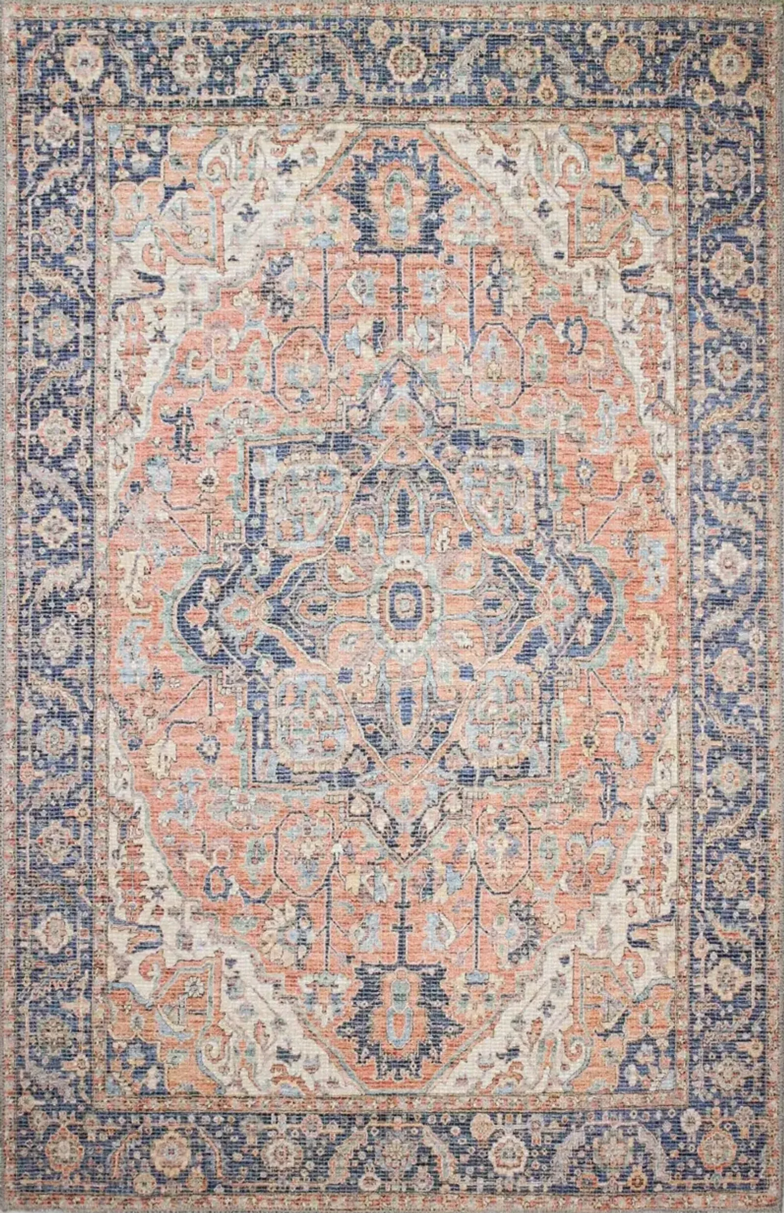 Zenainda Distressed Rust 8 x 10 Area Rug