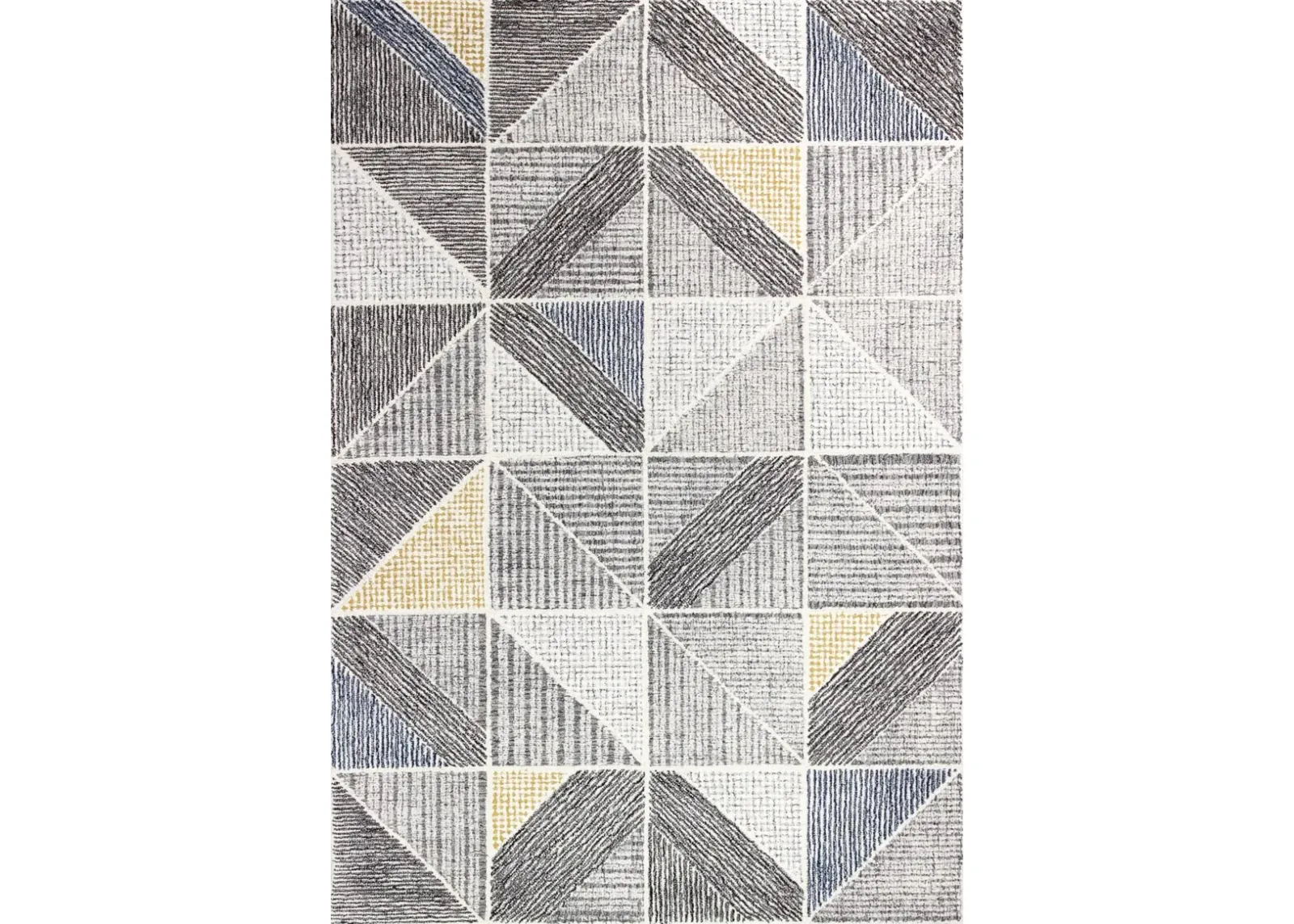 Emmett Gray Geometric 8 Foot Runner Rug