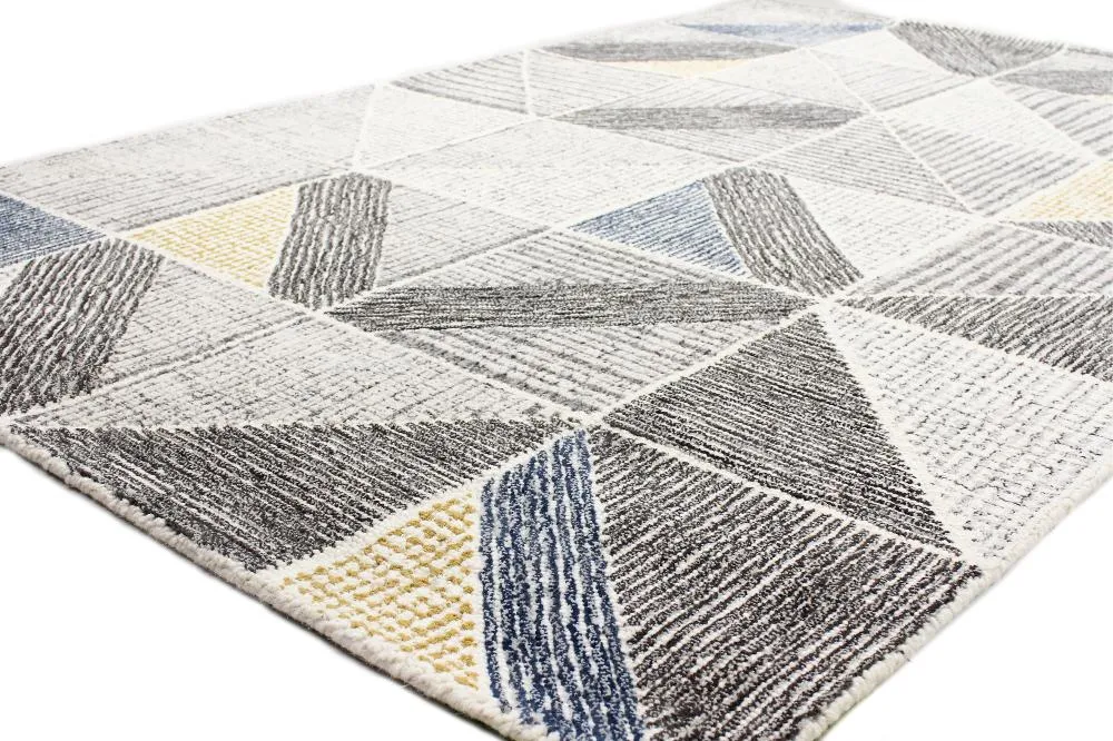 Emmett Gray Geometric 4 x 6 Area Rug