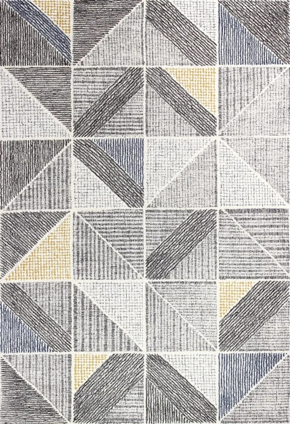 Emmett Gray Geometric 9 x 12 Area Rug