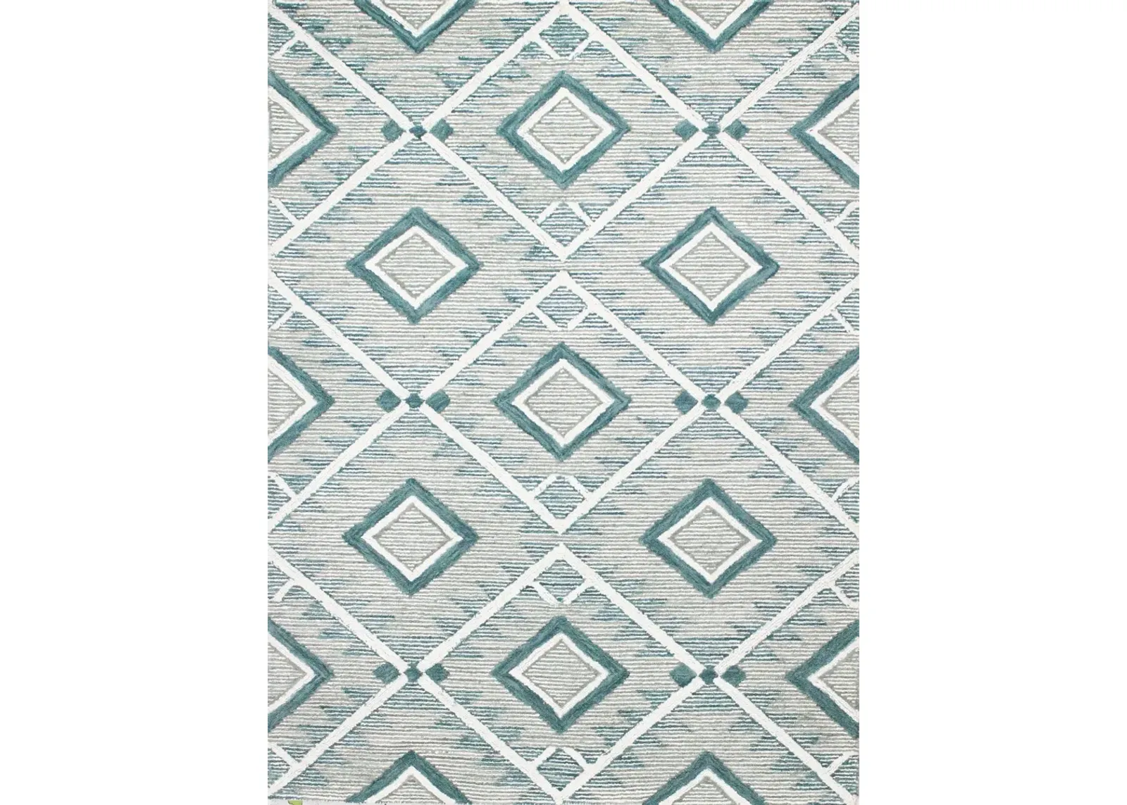 Ember Geometric Teal 5 x 8 Area Rug