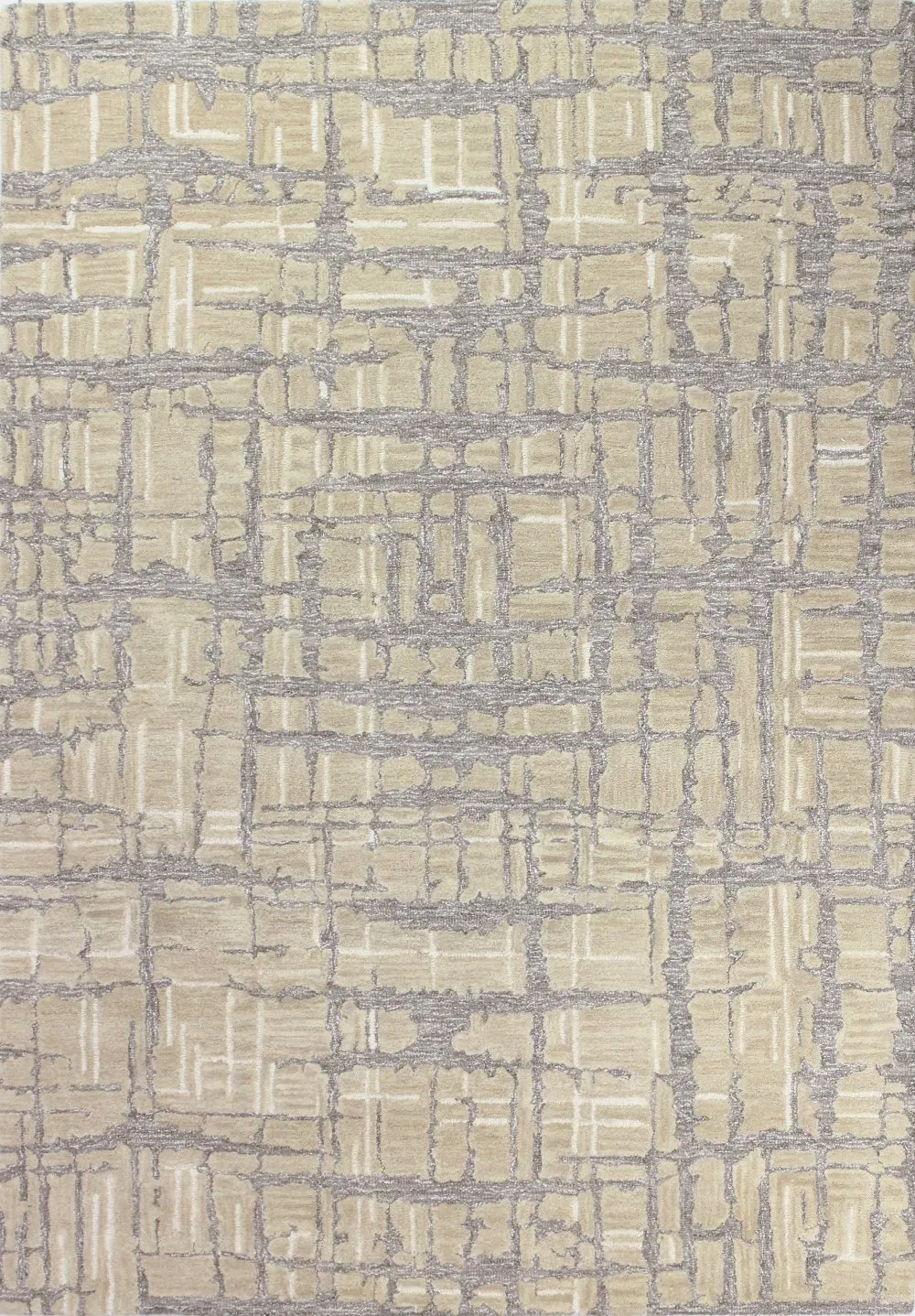 Noor Taupe Wool 5 x 8 Area Rug