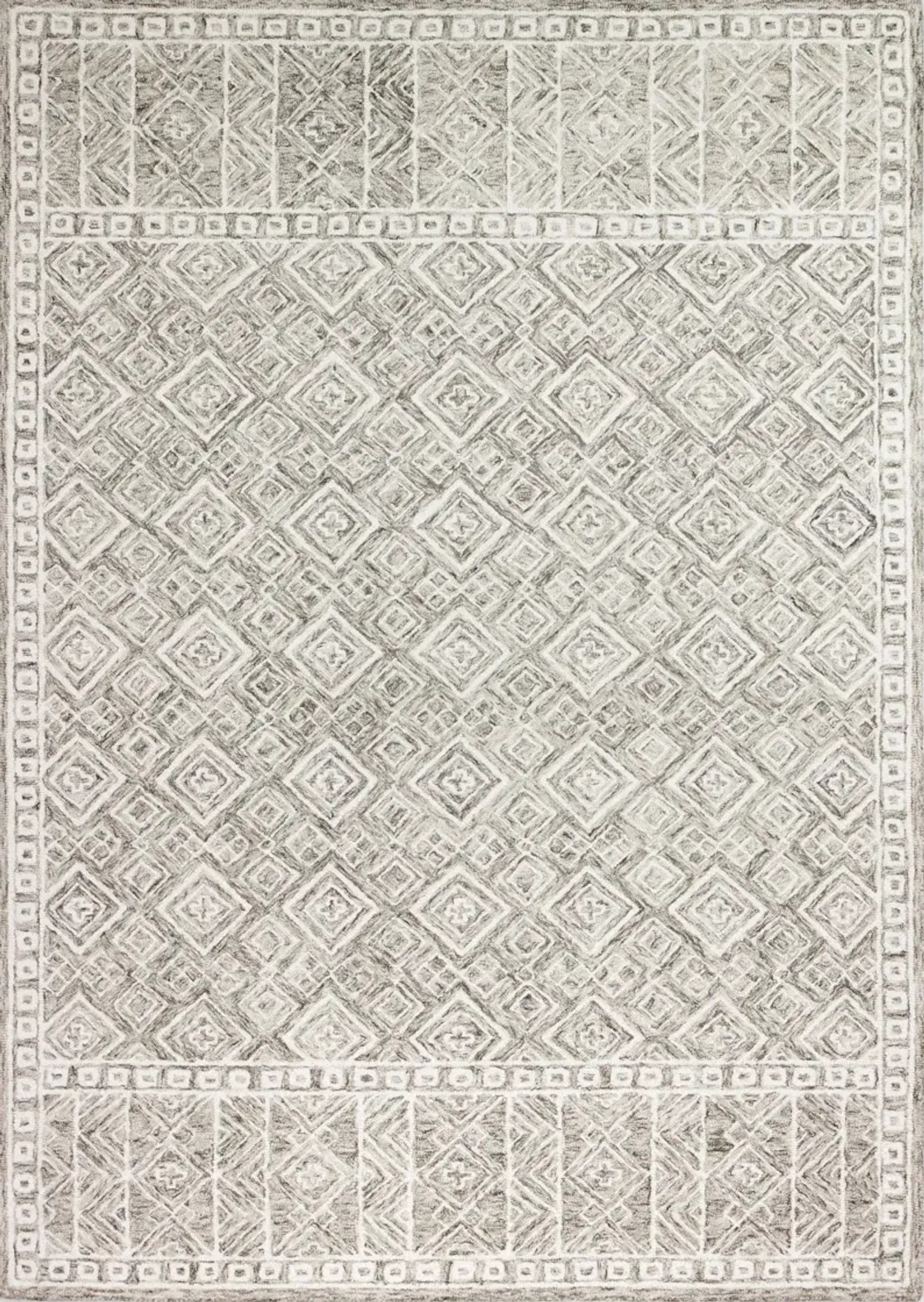 Nevin Taupe Geometric 5 x 8 Area Rug