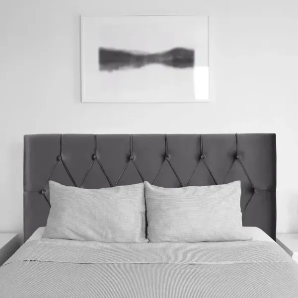 Catalina Gray Velvet Full Headboard