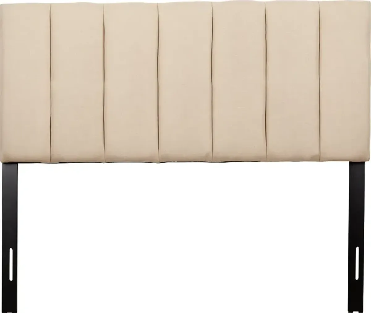 Helena Cream Velvet Full Headboard