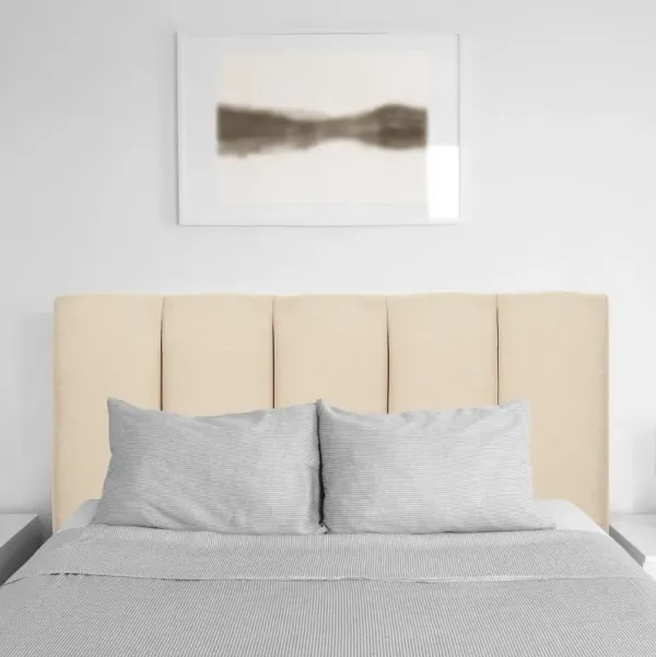 Helena Cream Velvet Twin Headboard