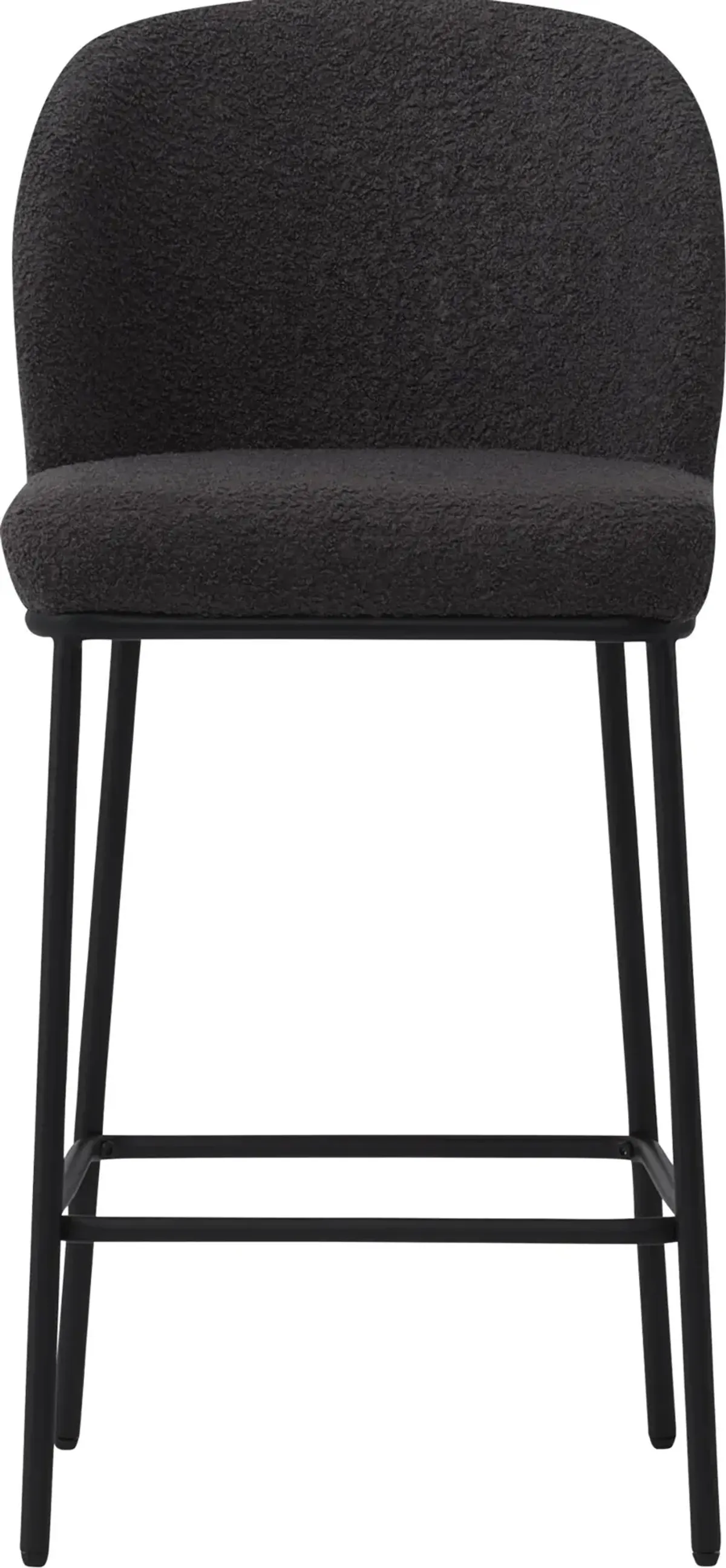 Addison Gray Boucle Bar Stools, Set of 2