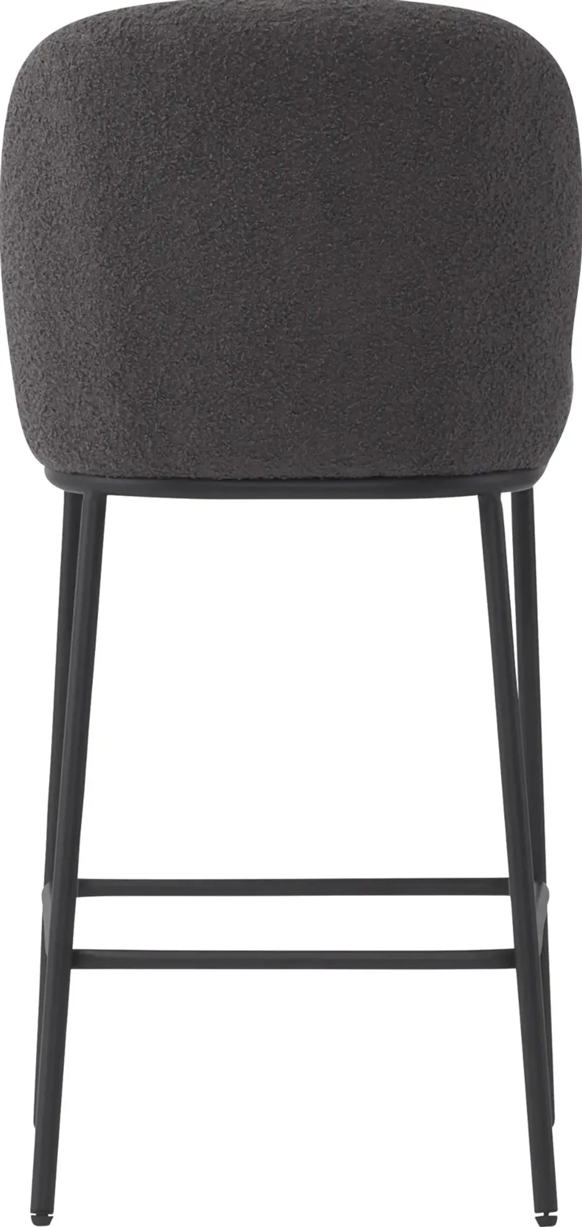 Addison Gray Boucle Bar Stools, Set of 2