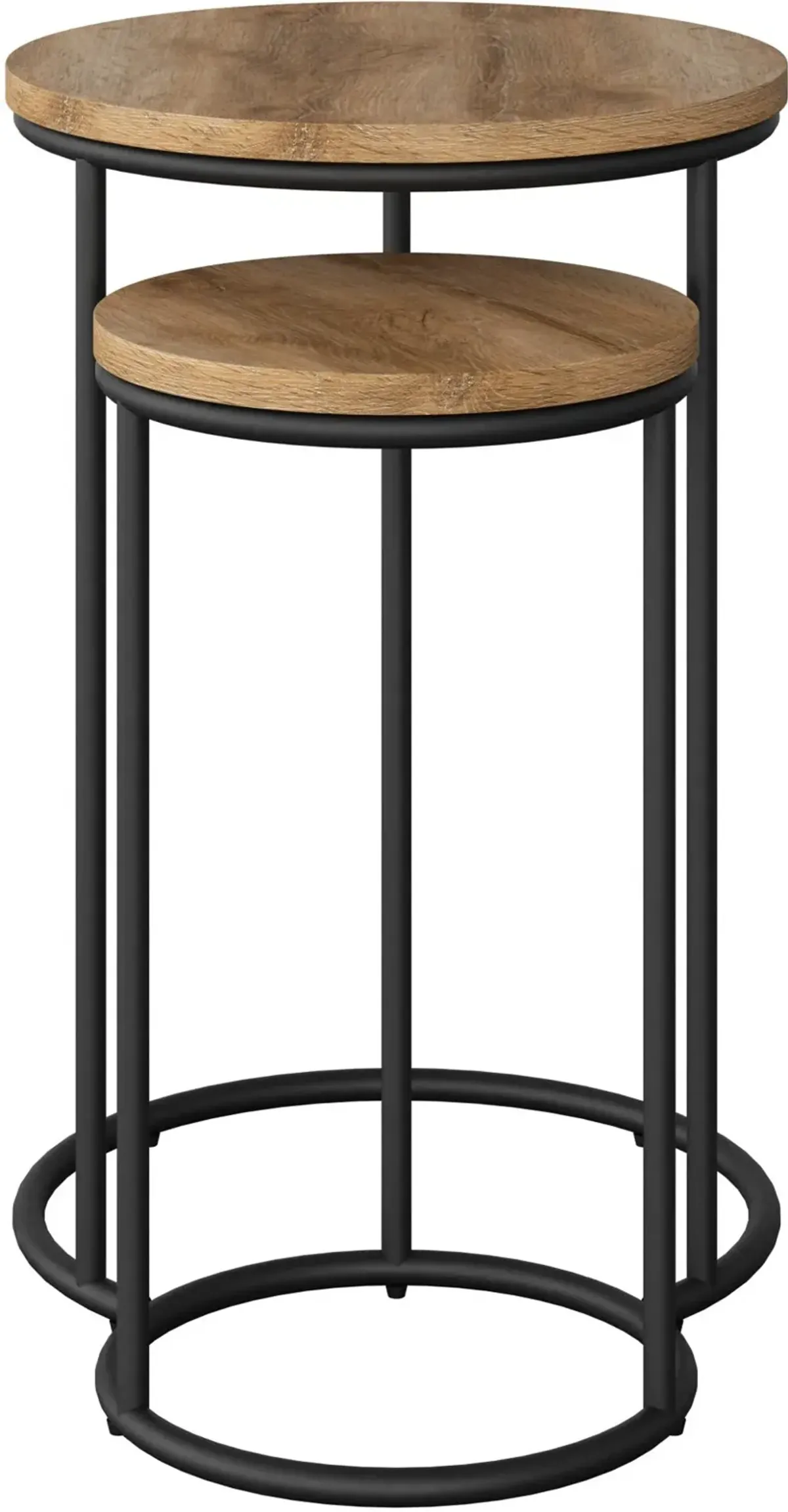 Fort Worth Light Brown Nesting Side Tables