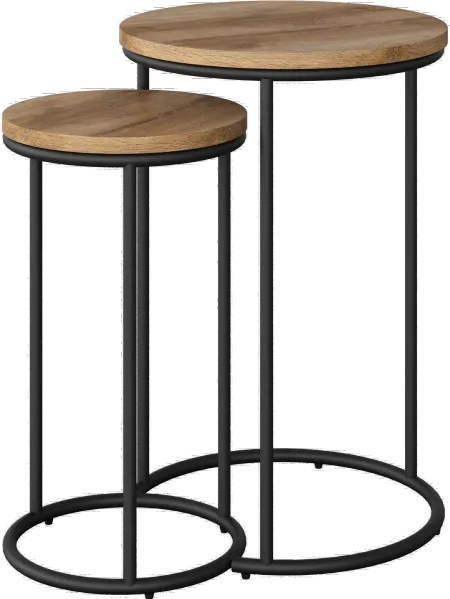 Fort Worth Light Brown Nesting Side Tables