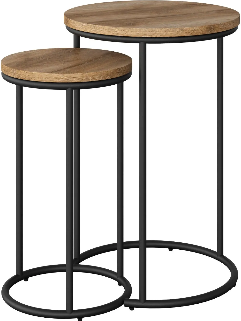 Fort Worth Light Brown Nesting Side Tables