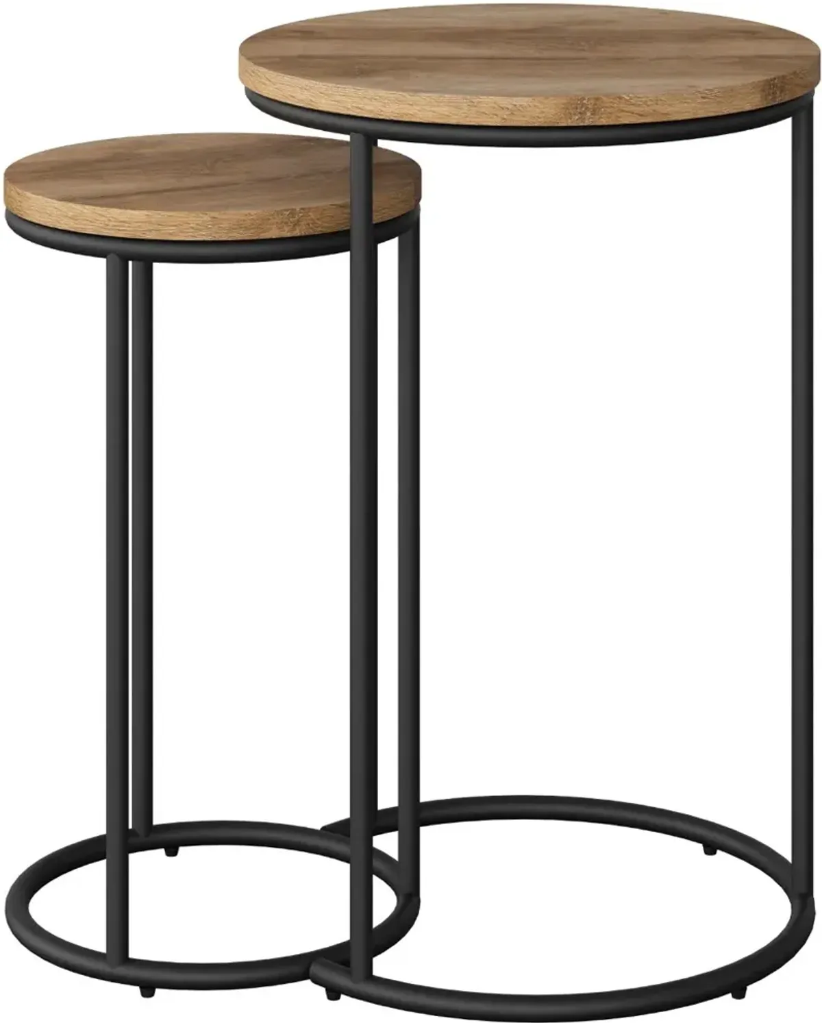 Fort Worth Light Brown Nesting Side Tables