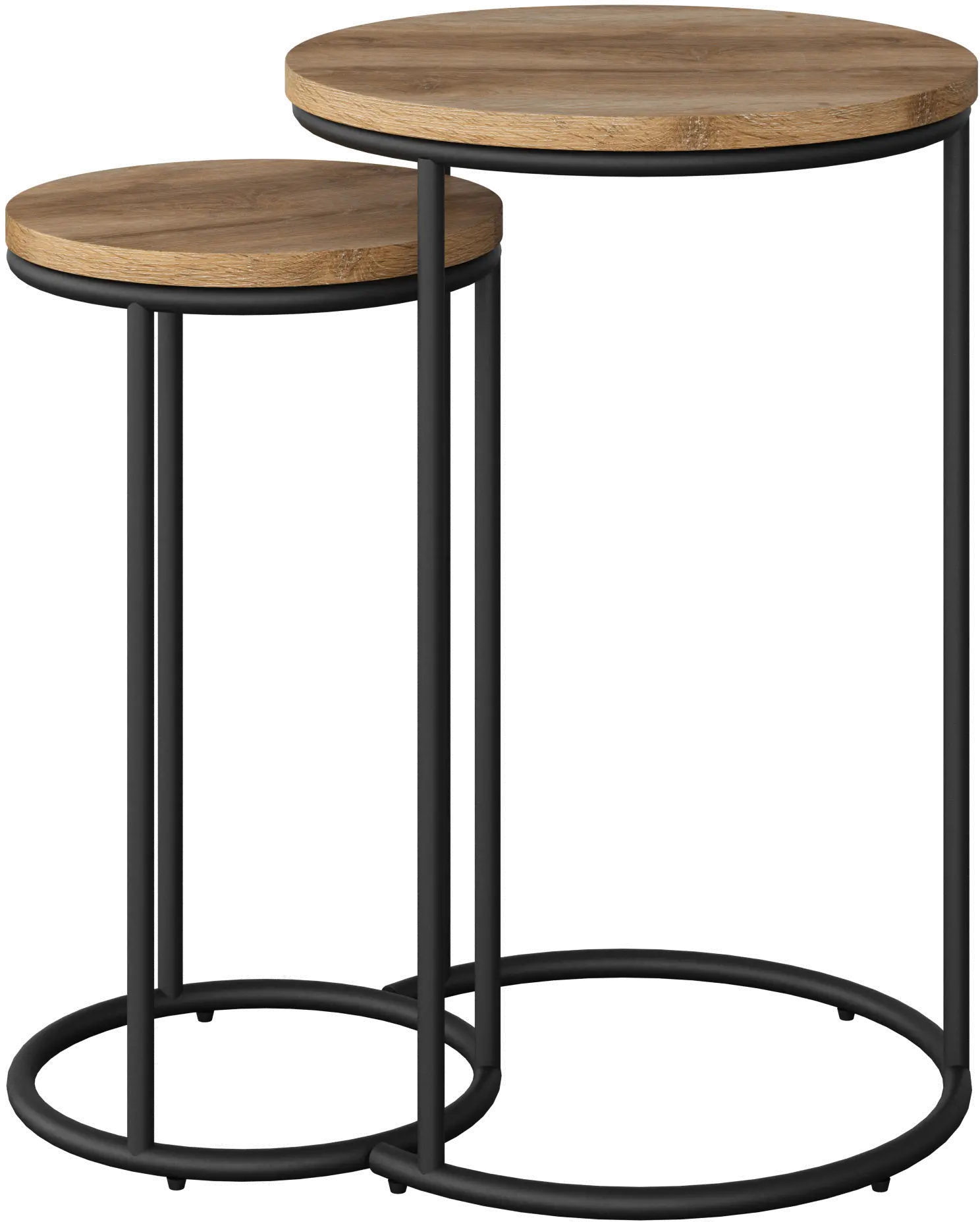 Fort Worth Light Brown Nesting Side Tables
