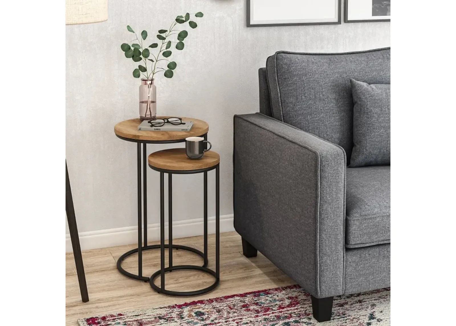 Fort Worth Light Brown Nesting Side Tables