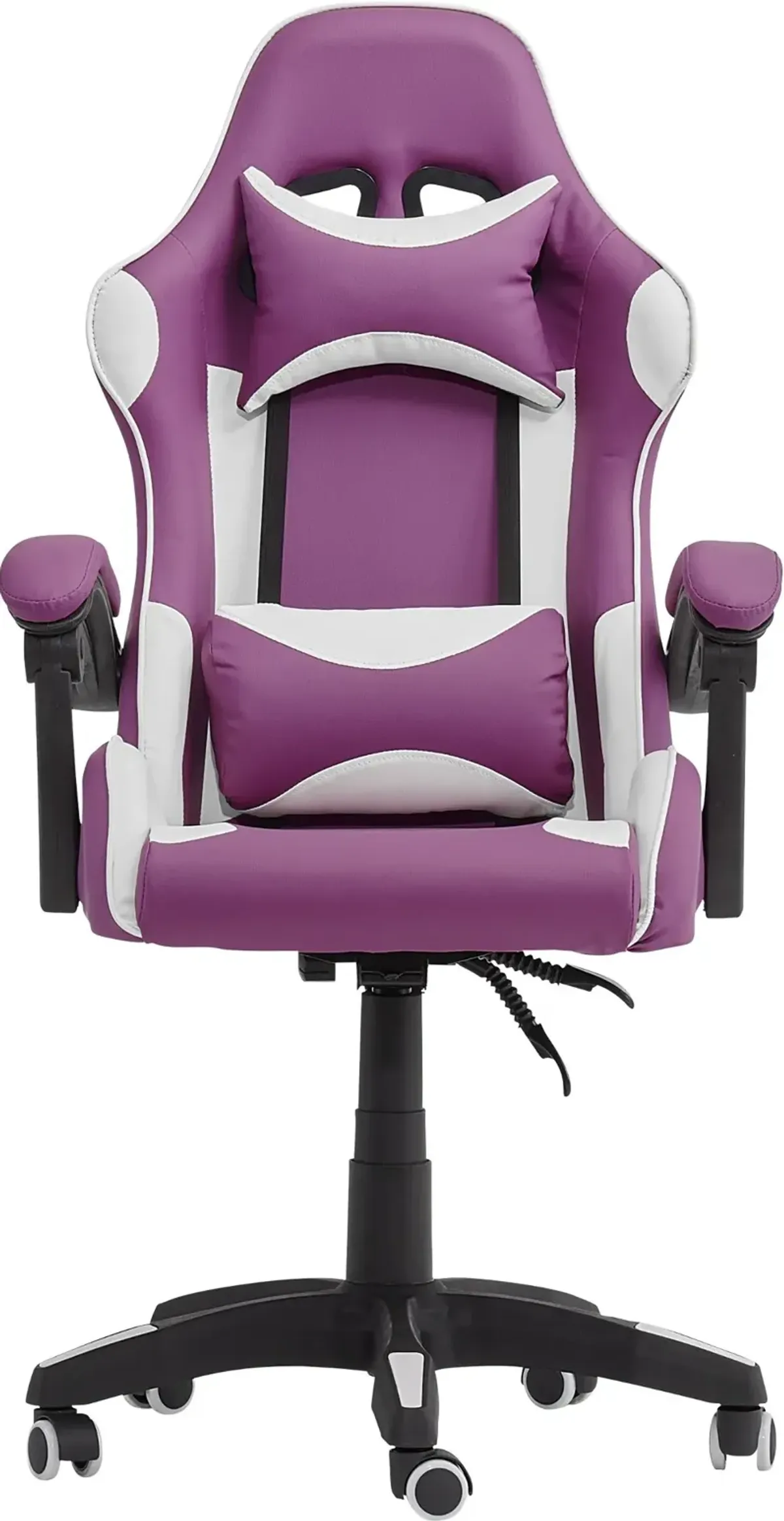 CorLiving Ravagers Gaming Chair in Purple and White