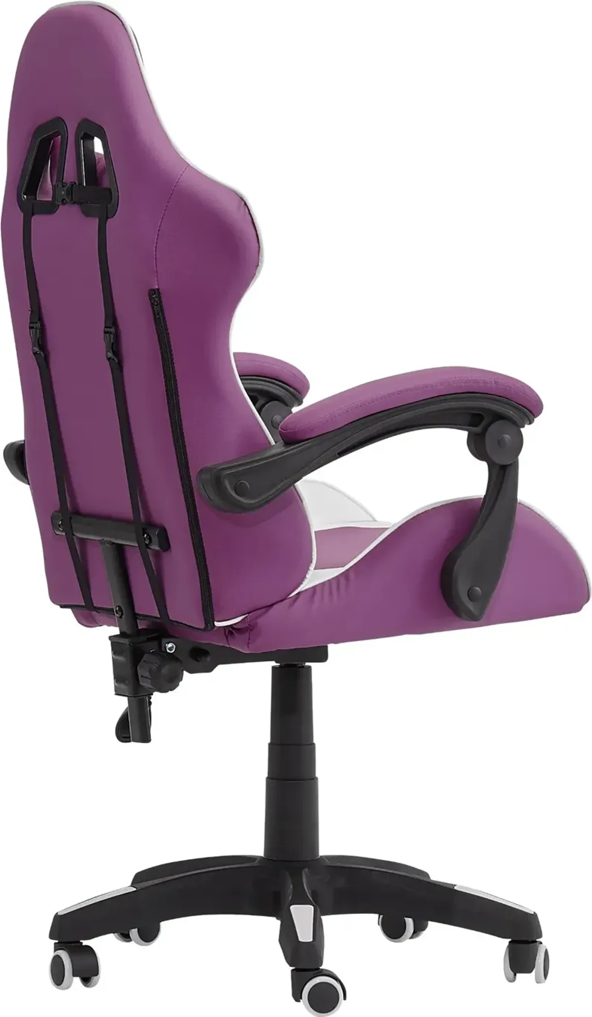 CorLiving Ravagers Gaming Chair in Purple and White