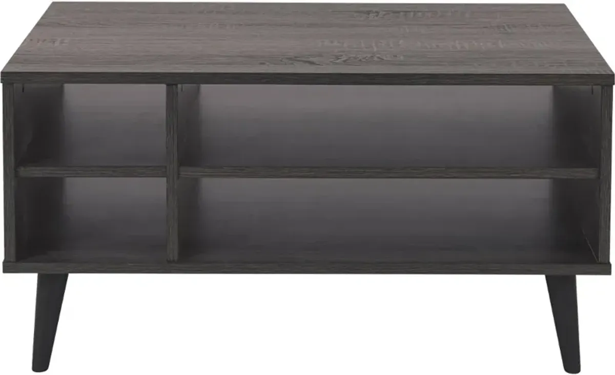 Cole Dark Gray Coffee Table with Storage