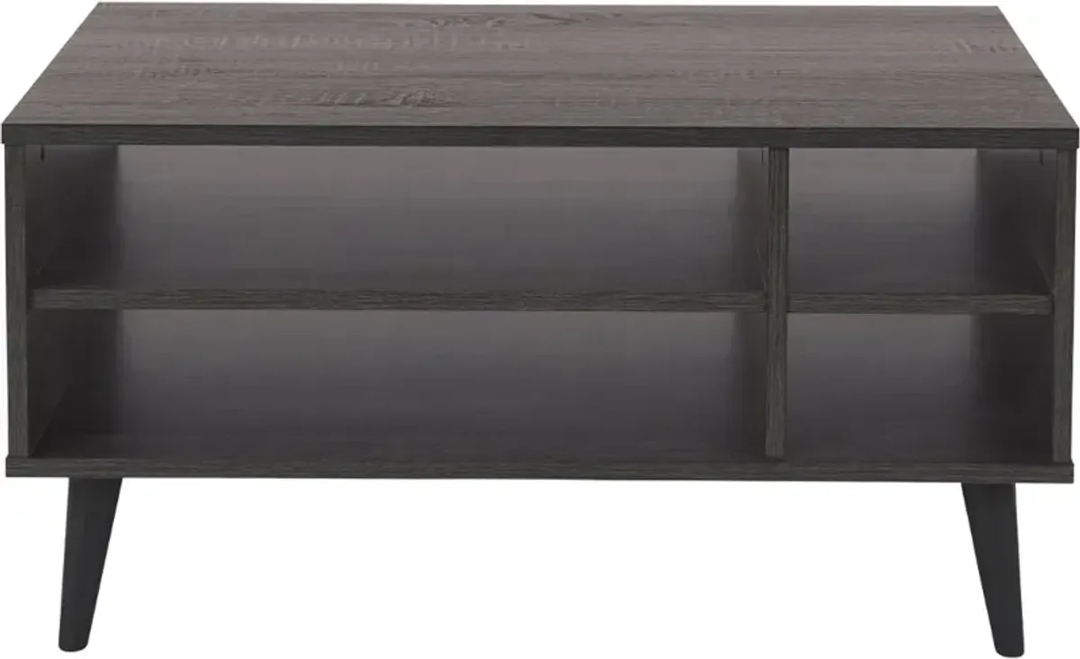 Cole Dark Gray Coffee Table with Storage