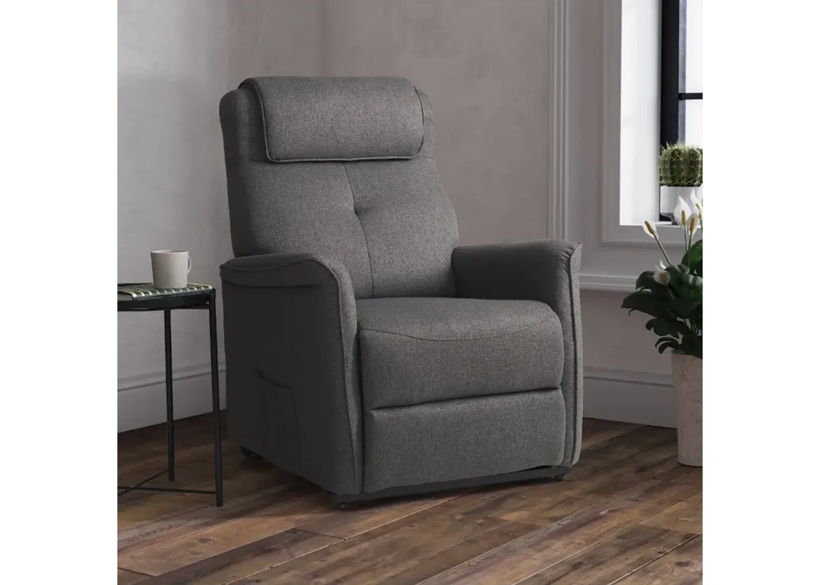 Ashley Gray Power Lift Recliner